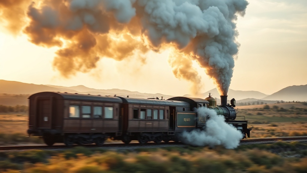 Heritage steam locomotive pulling an excursion train
